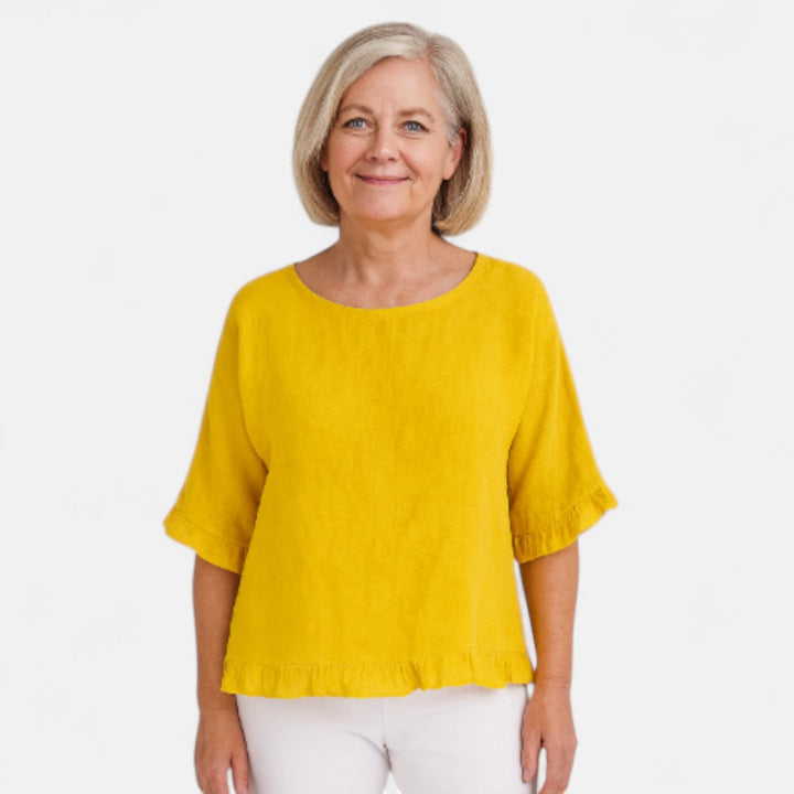 Astrid™ – Relaxed fit blouse with ruffles