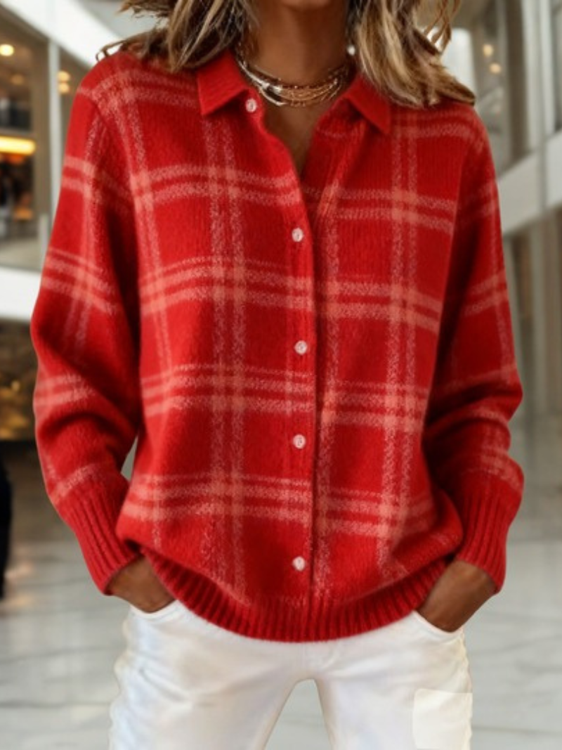 Chloe | Heritage Plaid Cardigan 0