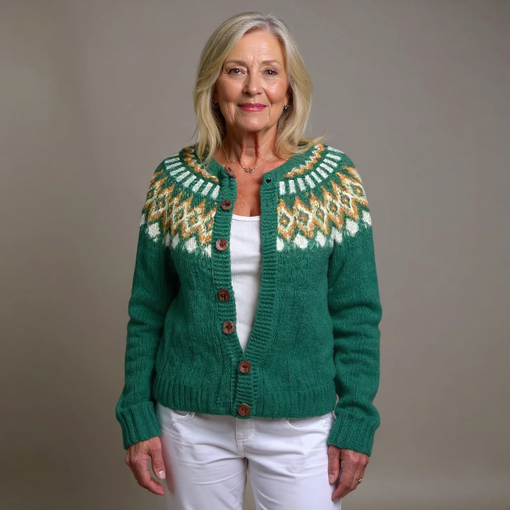 Erin | Vintage Icelandic Wool Cardigan 1