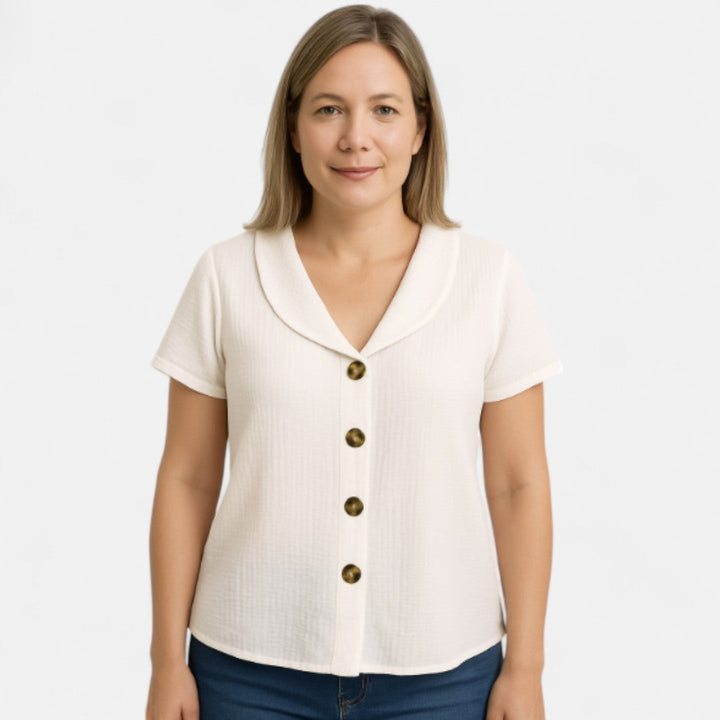 Ingrid™ – Stylish blouse with buttons