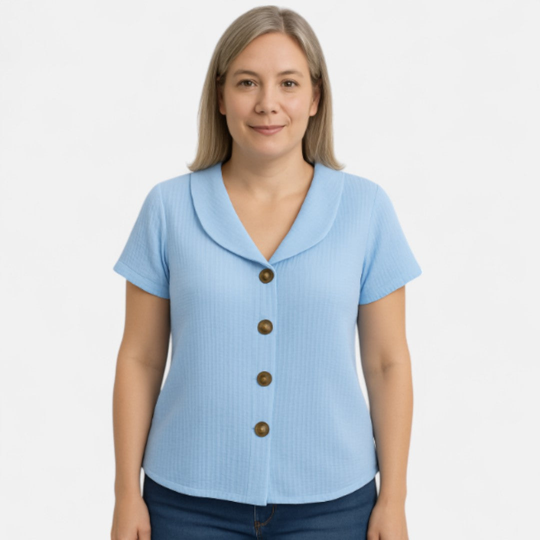 Ingrid™ – Stylish blouse with buttons