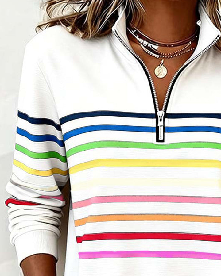 Isavelline™ | Cozy Striped Sweatshirt 7