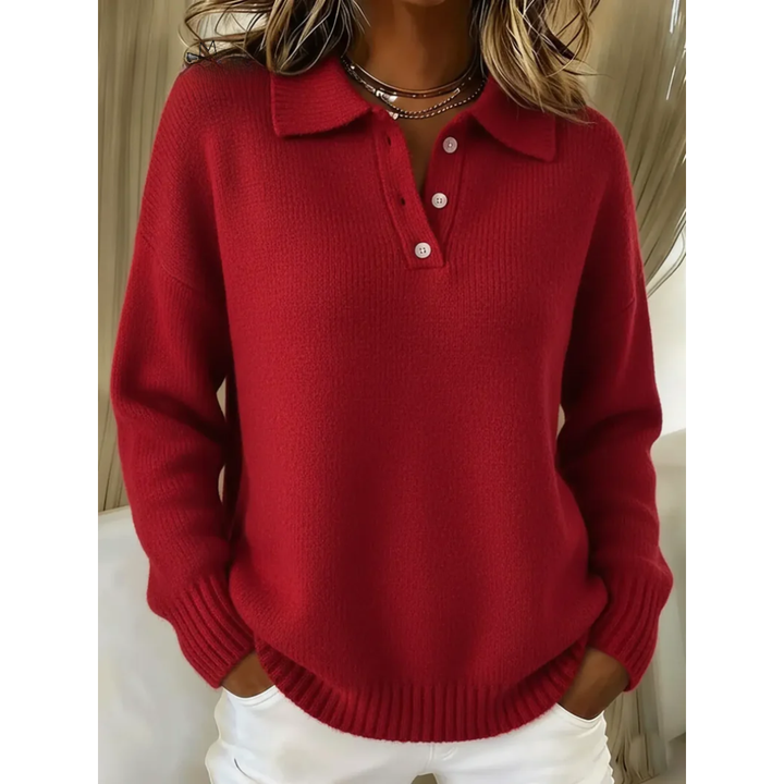 Juliette | Soft Knit Polo Sweater 2