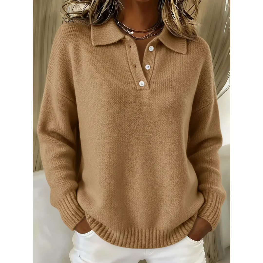 Juliette | Soft Knit Polo Sweater 3