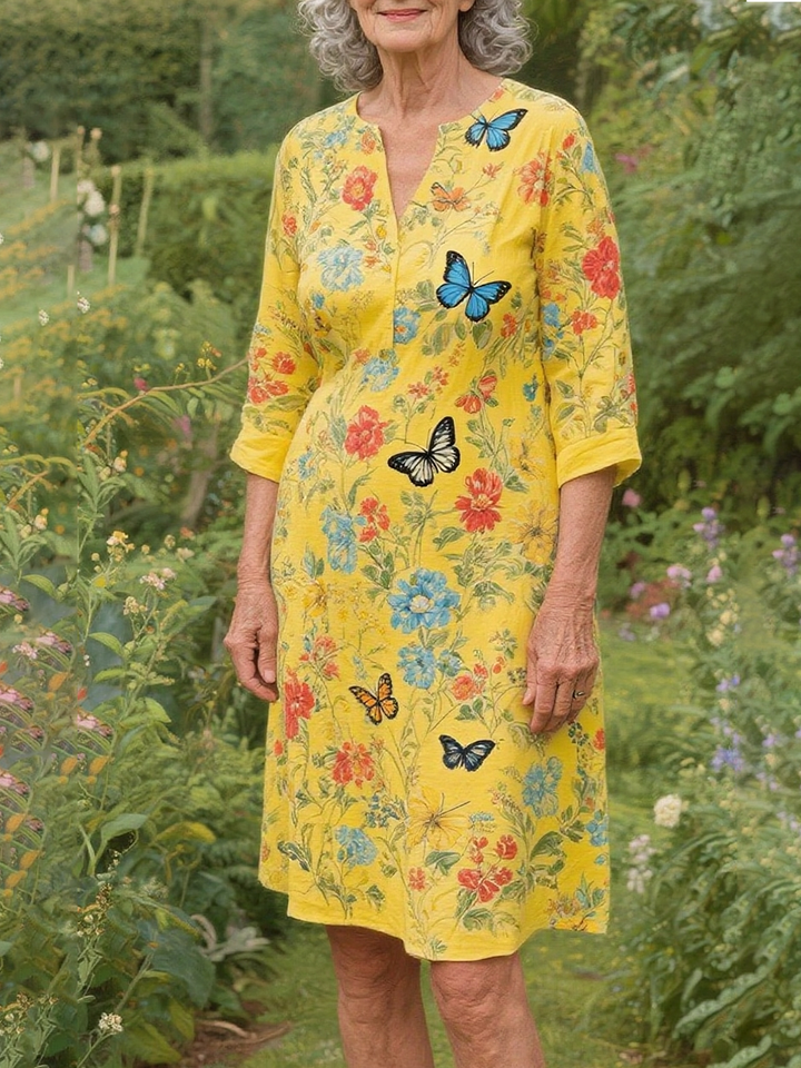 Lily™ | Charming Midi Dress With Sleeves For Women