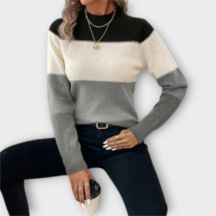 Mia™ | Cozy Stripe Women's Sweater