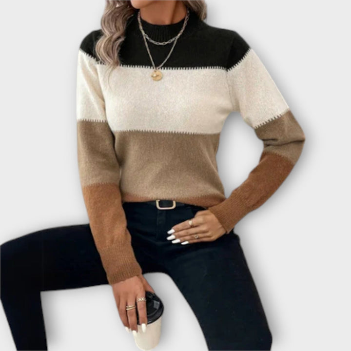 Mia™ | Cozy Stripe Women's Sweater