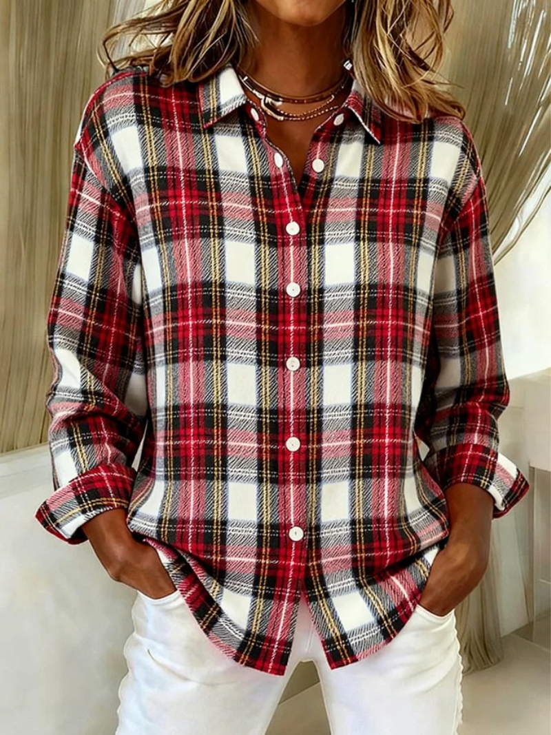 Mira – Classic checked blouse 0
