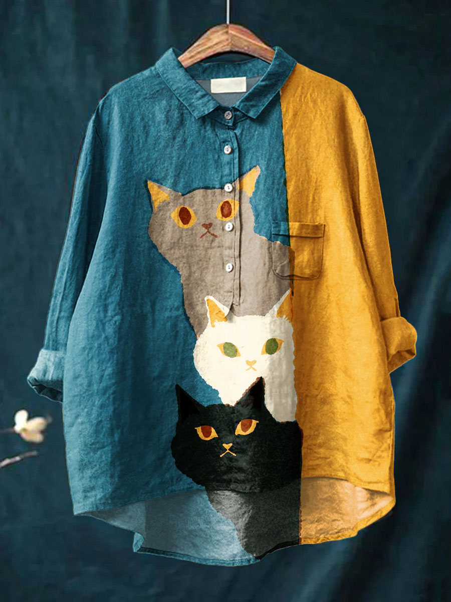 Nora - Trio of Cats Shirt 0