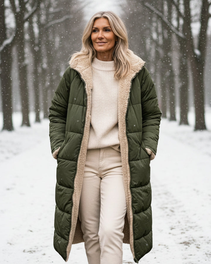 Reversible Winter Coat | Two Beautiful Looks in One Timeless Design 6