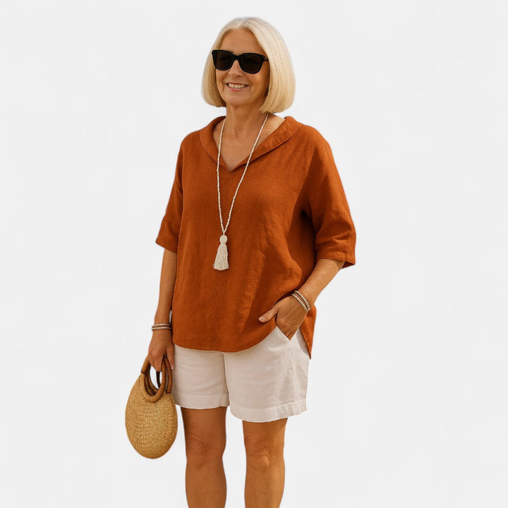 Rongxue™ – Airy loose fit blouse