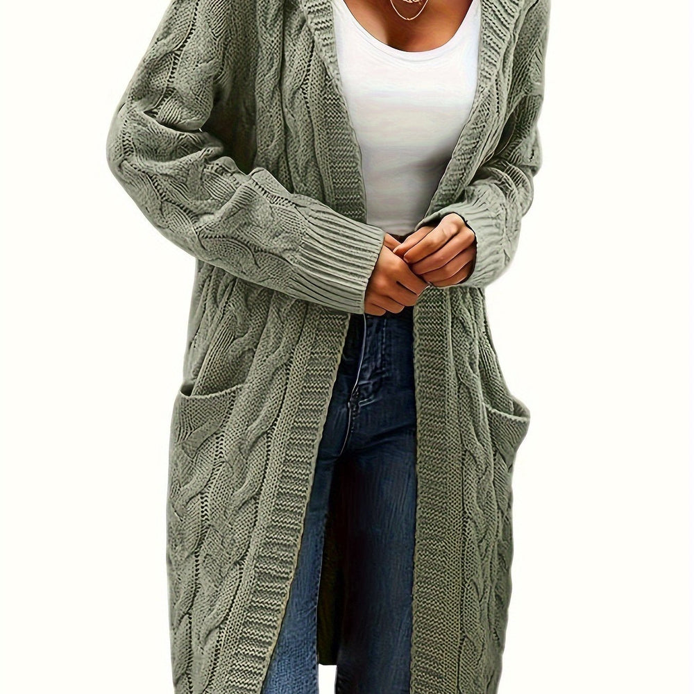 Sophia | Long Sleeve Cozy Hooded Cardigan 1