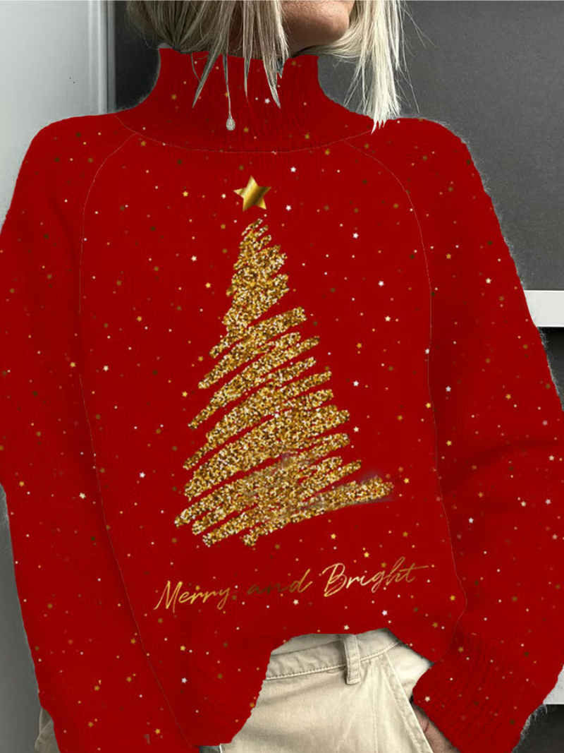 Sylvie™ | Glittering Christmas Tree Sweater 0