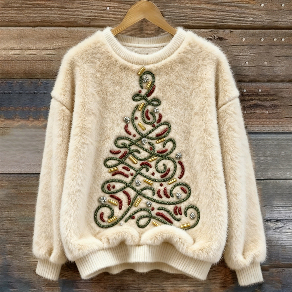 Tessa™ | Cosy Fluffy Christmas Tree Sweater 0