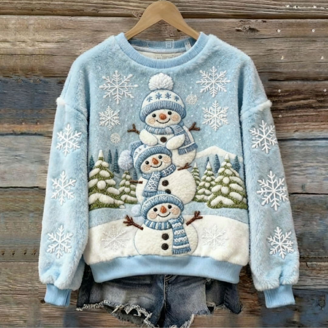 Tessa™ | Cozy Snowman Family Sweater 0