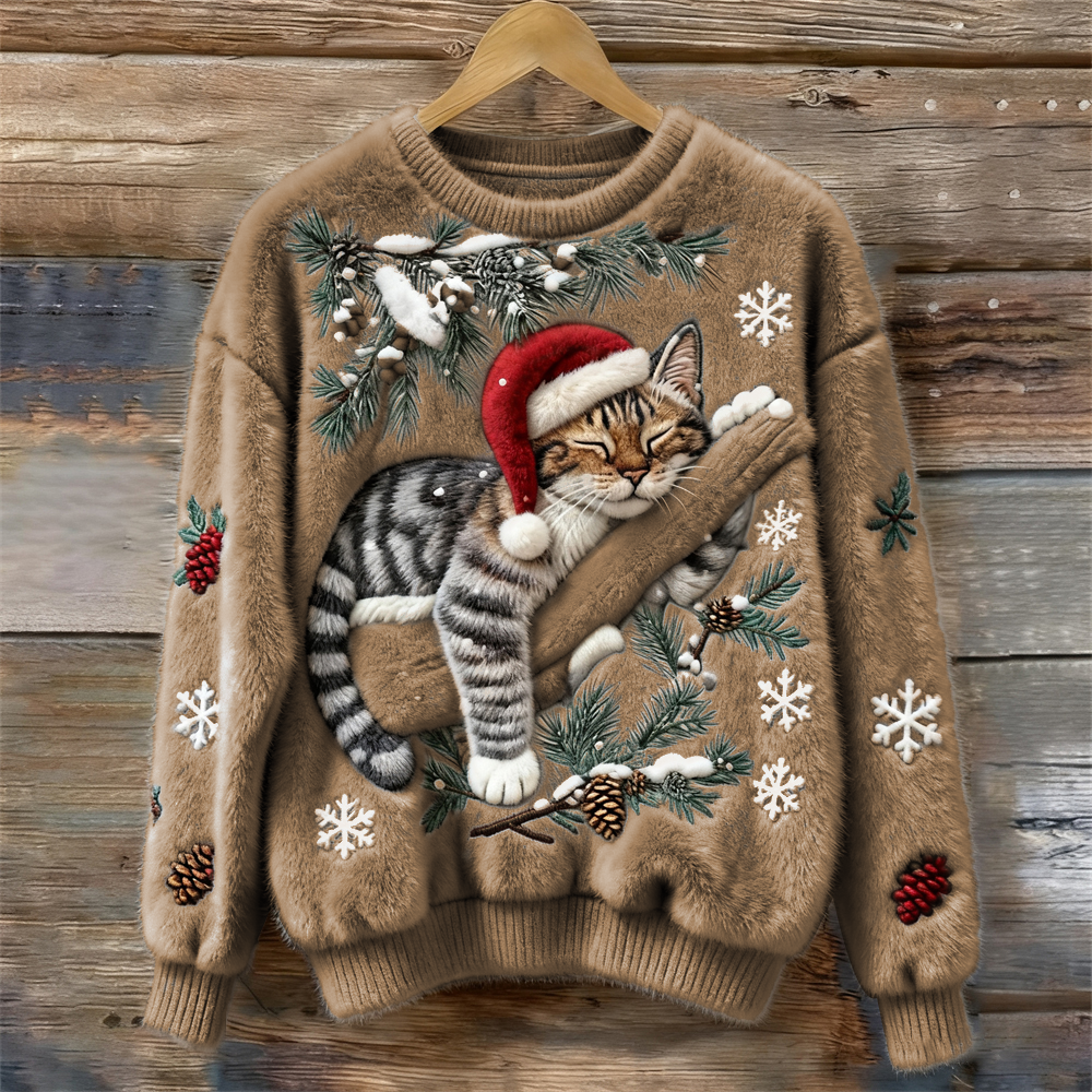 Tessa™ | Festive Cat Sweater for Christmas 1