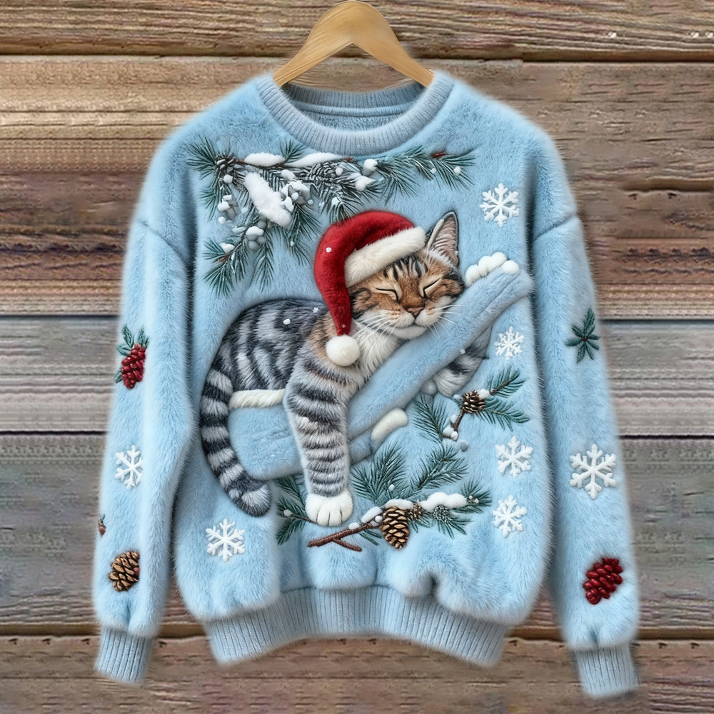 Tessa™ | Festive Cat Sweater for Christmas 6