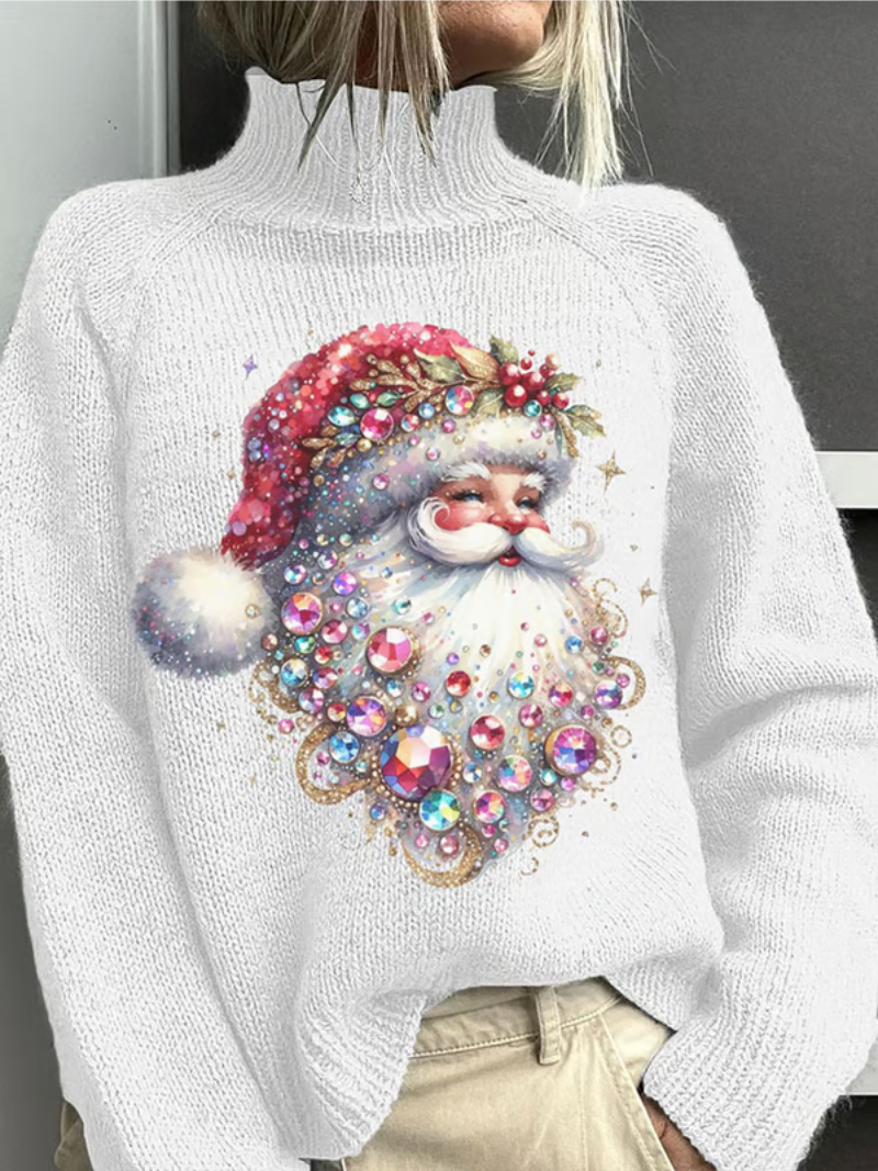 Tiffany™ | Glittering Santa Graphic Sweater 0