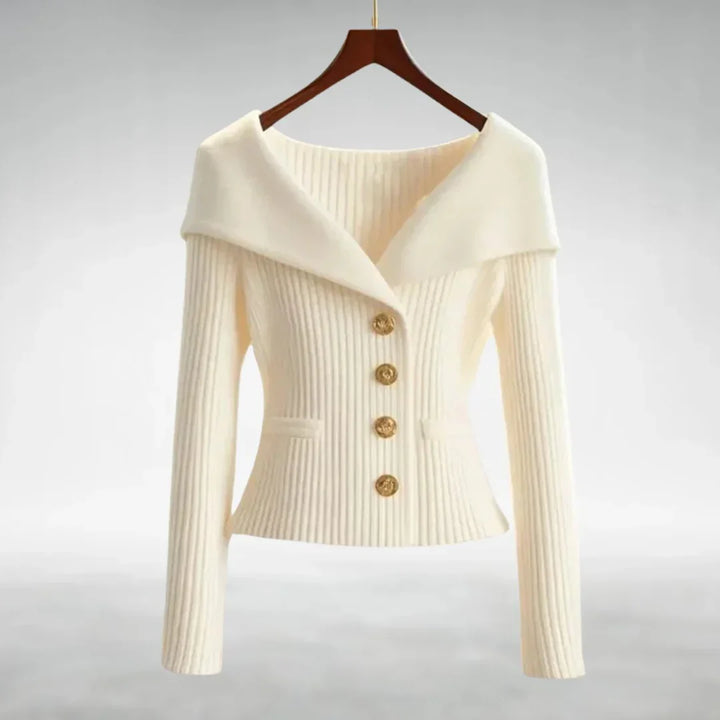 Venice Elegant Black Cardigan Sweater - Soft, Flattering Fit for Women