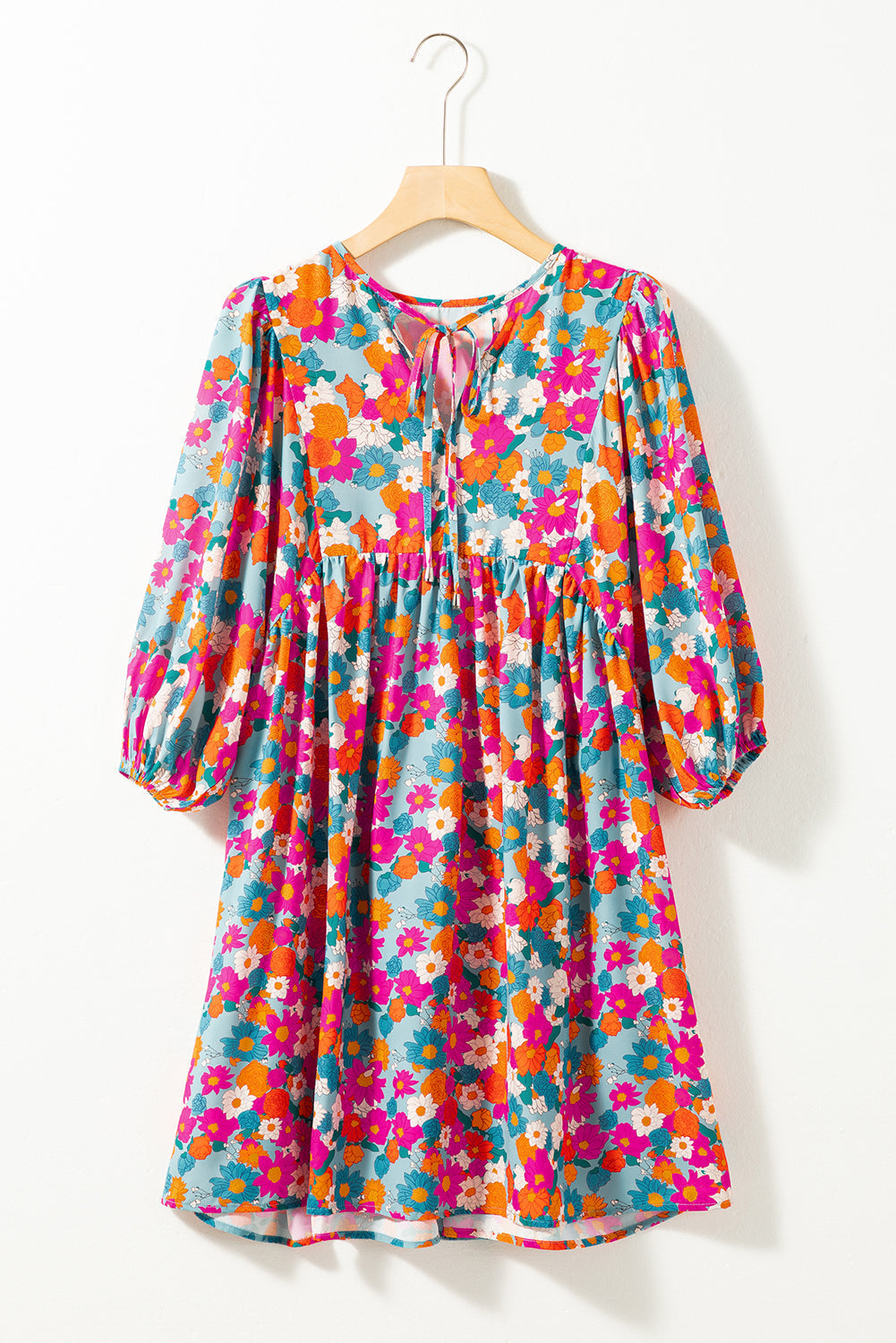 Floral Print Babydoll Dress