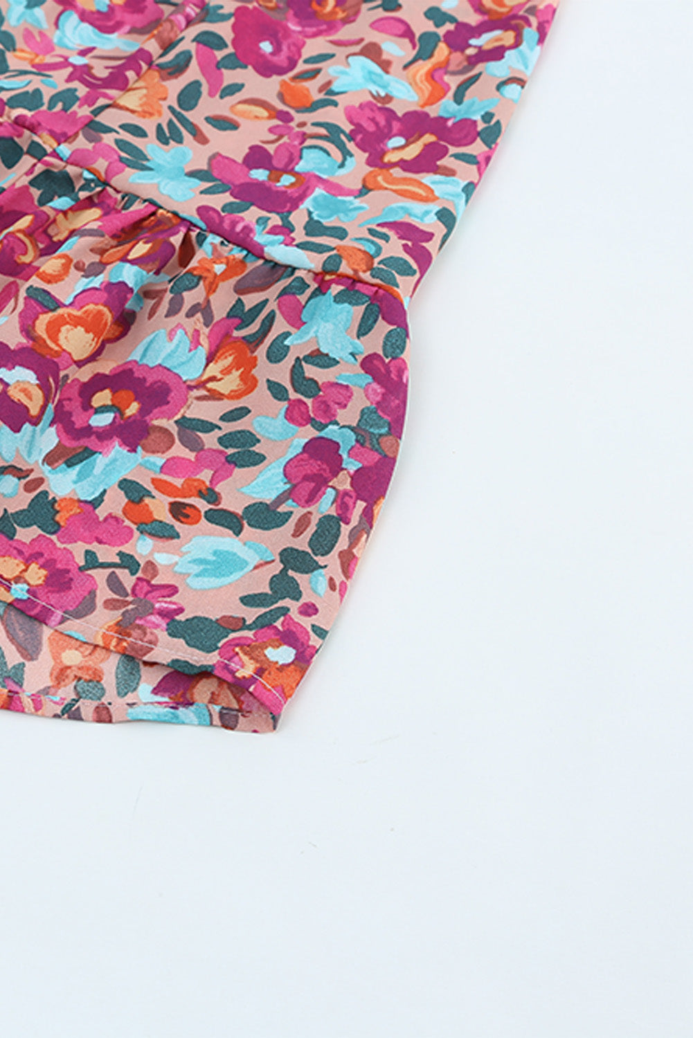 Smocked Puffy Sleeve Floral Dresses